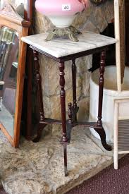 Sold at Auction: Marble Top Plant Stand