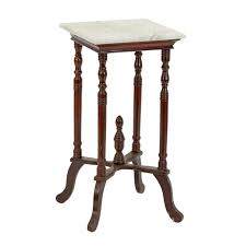 Antique Plant Stand with Marble Top | Grandview Mercantile