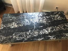 Vintage Louis XV Style Marble Top Coffee Table St. Laurent ...