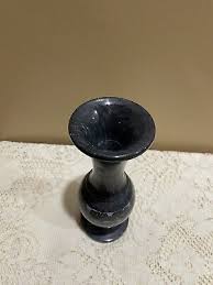 Black Stone Etched Vase | eBay