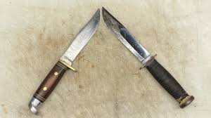 Vintage Western fixed blade knives comparison - YouTube