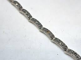 Vintage 925 Sterling Silver Sectional Bracelet with ...