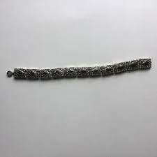 Jewelry | Black Silver Magnetic Bracelet | Poshmark