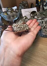 Pyrite Wheelbarrow H1.5" x L3"X W1.5" - Energy Within Crystals