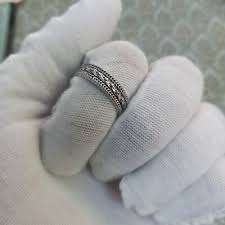 Vintage Ring Band Engraved Rope Men's Women Solid Silver ...