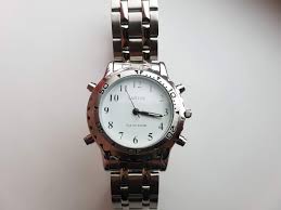 Talking watch, Santos, alarm, quartz, English. For the blind ...