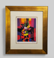Sold at Auction: Marcel Mouly, Marcel Mouly (1918 - 2008) (France) Lithograph on paper "Mandoline a la Parti"