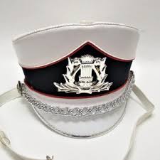 Vintage Drum Majorette Hat, Red White Blue 1970s Marching Band Major Headpiece, Extra Large Military Costume - Etsy