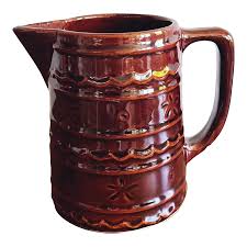 Vintage MarCrest Daisy and Dot Glazed Stoneware Pitcher ...