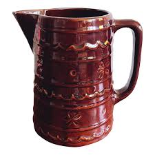 Vintage MarCrest Daisy and Dot Glazed Stoneware Pitcher ...