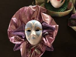 VTG ANCO Hand Painted 3 Ceramic Porcelain Mardi Gras/Clown ...