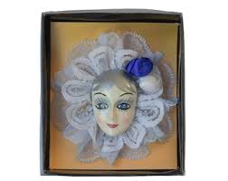 Vintage 1980s Brinn's - Glamour Girl Brooch - Light Blue ...