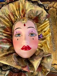 Vintage Ceramic Mask, Hand Painted, Hand Made in Taiwan ...