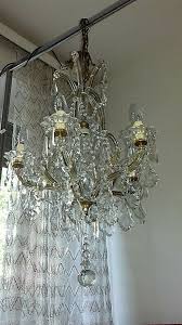 Vintage Crystal Chandelier Maria Teresa 6 Lights Old Chandelier | eBay