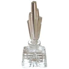 Clear Glass 1930's Small Perfume Bottle and Stopper. For ...