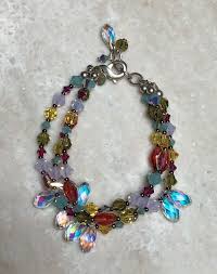 Emily Ray 925 Silver Swarovski Crystals Beaded Bracelet NWOT ...