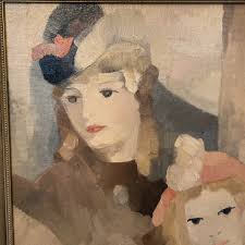 Vintage Art Deco Oil By Ruben Kupur (1887-1976) 2 Women ...