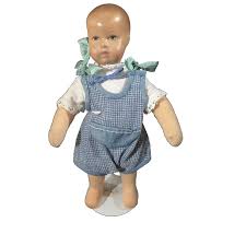 10" Vintage Kathe Kruse Plastic Head Doll W/ Cloth Body. For ...