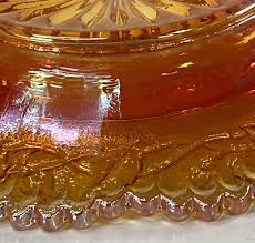 Vintage Imperial Glass Marigold Domed Butter/Cheese Dish 1951-1973 Marked | eBay Australia