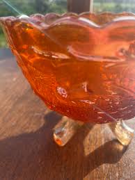 Sowerby Glass England Carnival Thistle and Thorn Footed Bowl 1920s - Etsy Canada