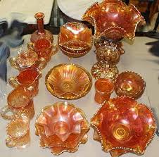 Collection Of Marigold Carnival Glass
