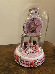 RARE MARILYIN MONROE CERAMIC BASE DOME CLOCK w/ SPINNING ...