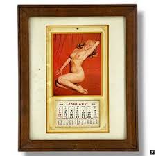 1955 Marilyn Monroe Pinup Calendar Sample, The Lure Of Lace