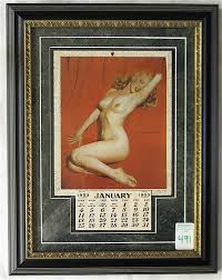 Lot - ORIGINAL 1953 MARILYN MONROE CALENDAR with a nude