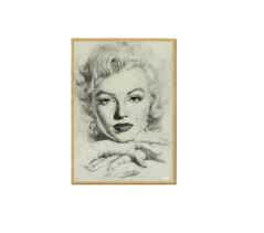 Marilyn Monroe Beautiful Close up Portrait Nice Wood Magnet ...