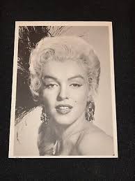 1958 HOLLYWOOD ACTOR MARILYN MONROE RARE VINTAGE PHOTO CARD ...