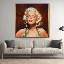 Conic Marilyn Monroe Glamorous Portrait - Elegant Canvas ...