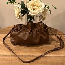 Anthropologie | Bags | Anthropology Soft Brown Leather Hobo Purse | Poshmark