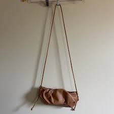 Faux leather ruched micro purse by mango! So cute... | Depop