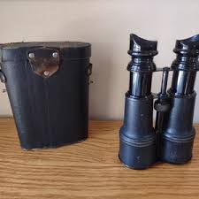 Antique Army & Navy Binoculars With Leather Case - Sportiere Paris Day Night Glass - Etsy