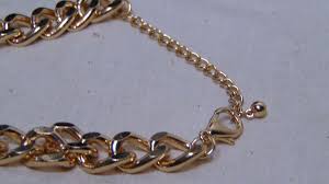 16" to 18" GOLD TONE CHOKER NECKLACE 15MM WIDE | eBay