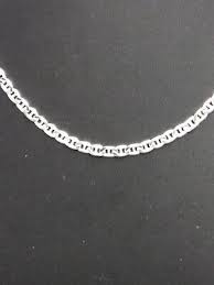 Sterling Silver Pave Mariner Chain 18 inches 11.4 Grams | eBay