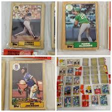 Lot of 10! 1987 Topps Rack Packs with Bonds McGwire Jackson ...