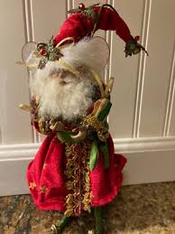 Rare Mark Roberts Santa Fairy Decoration Red Robe with ...