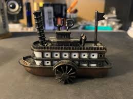 Vintage Die Cast Metal Steam Punk Ferry Pencil Sharpener Mark Twain Boat Diecast | eBay