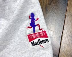 Vintage 1990s Marlboro Cigarettes Lizard Logo Embroidered ...