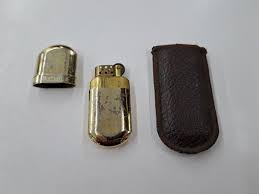 Vintage Marlboro Brass No. 6 Lighter With Leather Case. | eBay