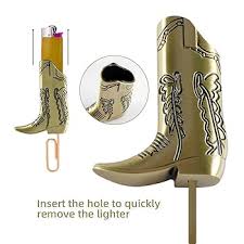 Zxvskr Cowboy Boot Lighter Sleeve Cover, Gold Lighter Sleeve Cover for Mini Bic J5 Accessories Decoration for Everyday Carry Or Travel Gift : Amazon.com.au: Health, Household & Personal Care