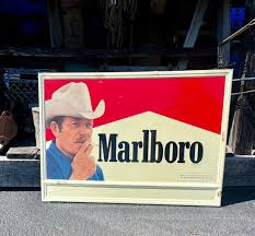 Vintage Marlboro Logo and Cowboy Sign – The Olde General ...