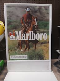 Vintage Marlboro Cigarettes Metal Tin Sign 1980s MARLBORO ...