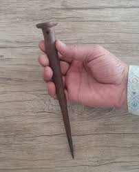 9" vintage heavy iron marlin spike hitch nautical marine ...