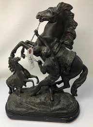 Lot - Spelter Sculpture of Marley's Horses