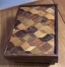 Classic Vintage Don S Shoemaker Parquet Inlaid Box Wood Handmade Mexico Mexican | eBay