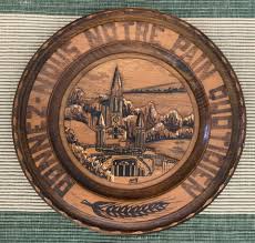 Antique Wood Carved Bread Plate - Etsy