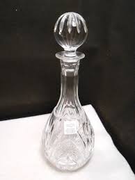 Vintage Slovakia "Crystal Clear" Cut Crystal Decanter 12.5 ...