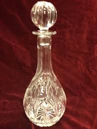 Decanter Vintage Clear Crystal Glass -Stopper Liquor ...
